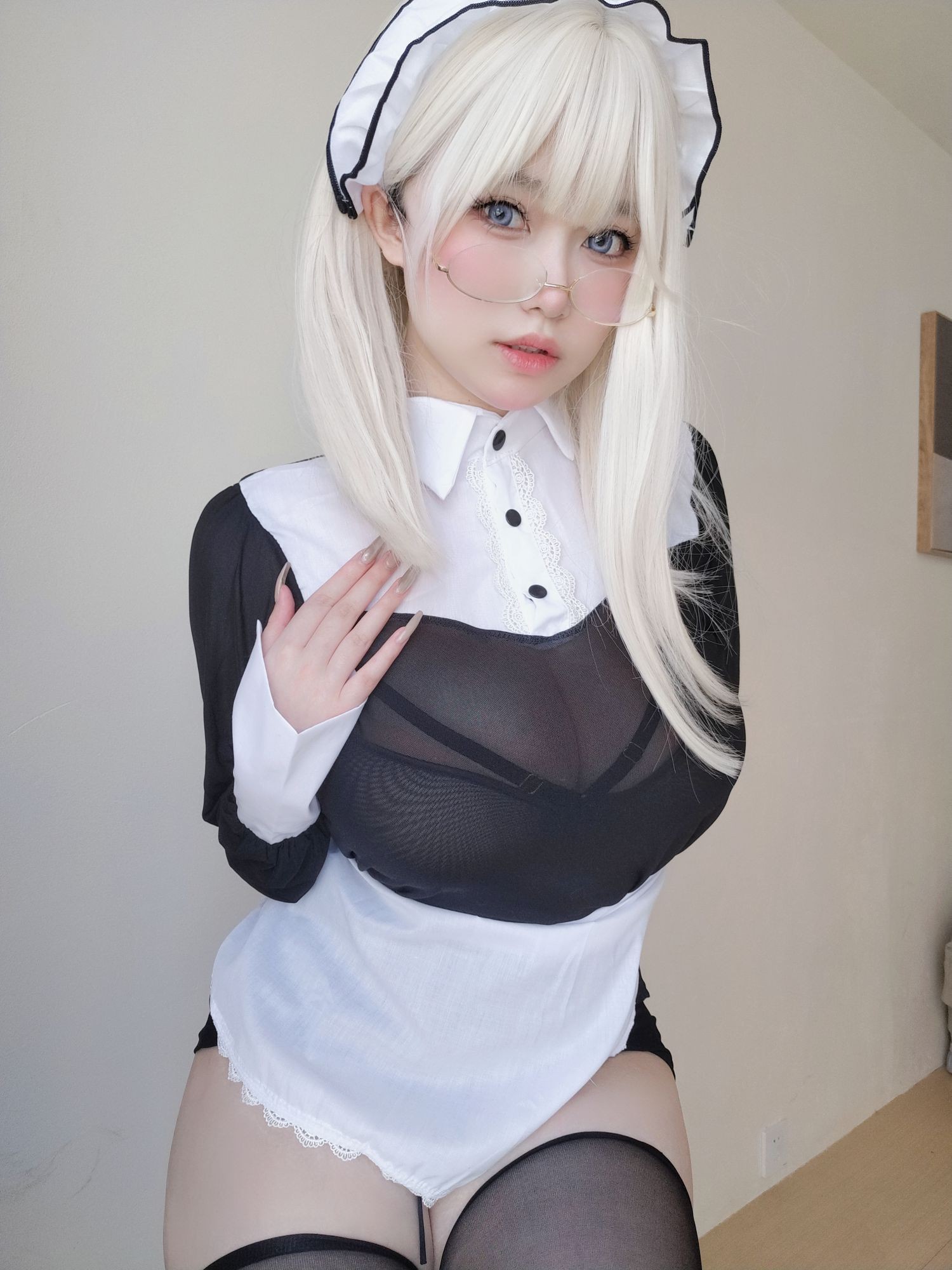 美女动漫博主女主K性感Cosplay写真主人的女仆 (3)