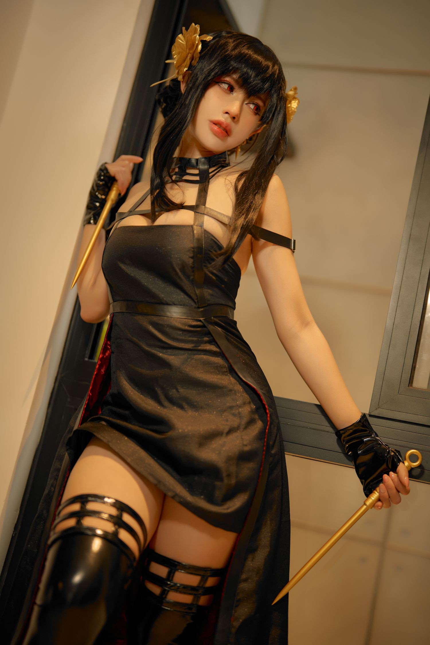 美女动漫博主 PingPing 性感Cosplay写真 Yor (10)