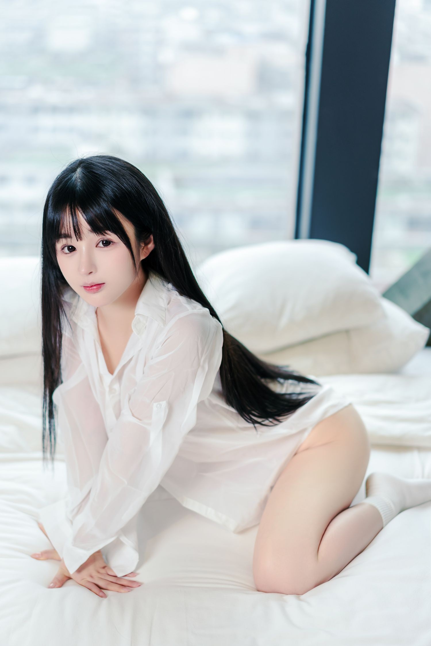 美女动漫博主桜井宁宁性感Cosplay写真男友衬衫 (9)