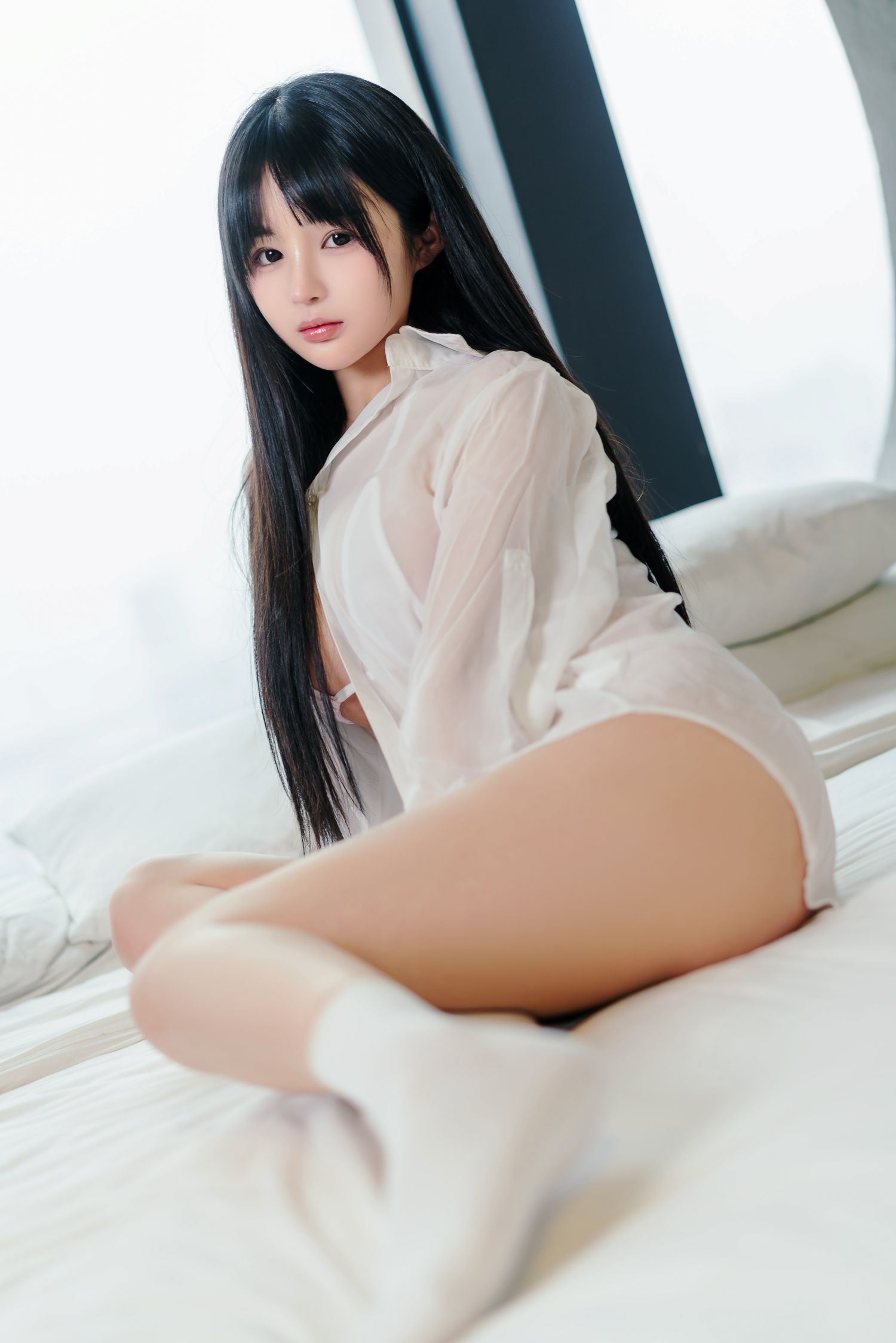 美女动漫博主桜井宁宁性感Cosplay写真男友衬衫 (2)