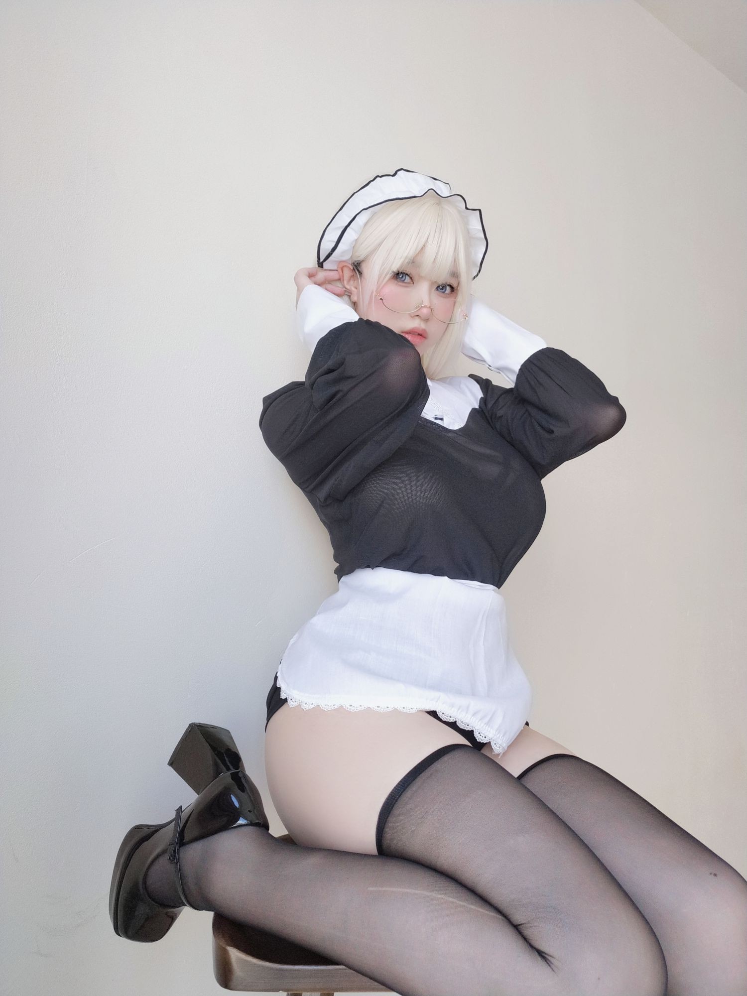 美女动漫博主女主K性感Cosplay写真主人的女仆 (9)