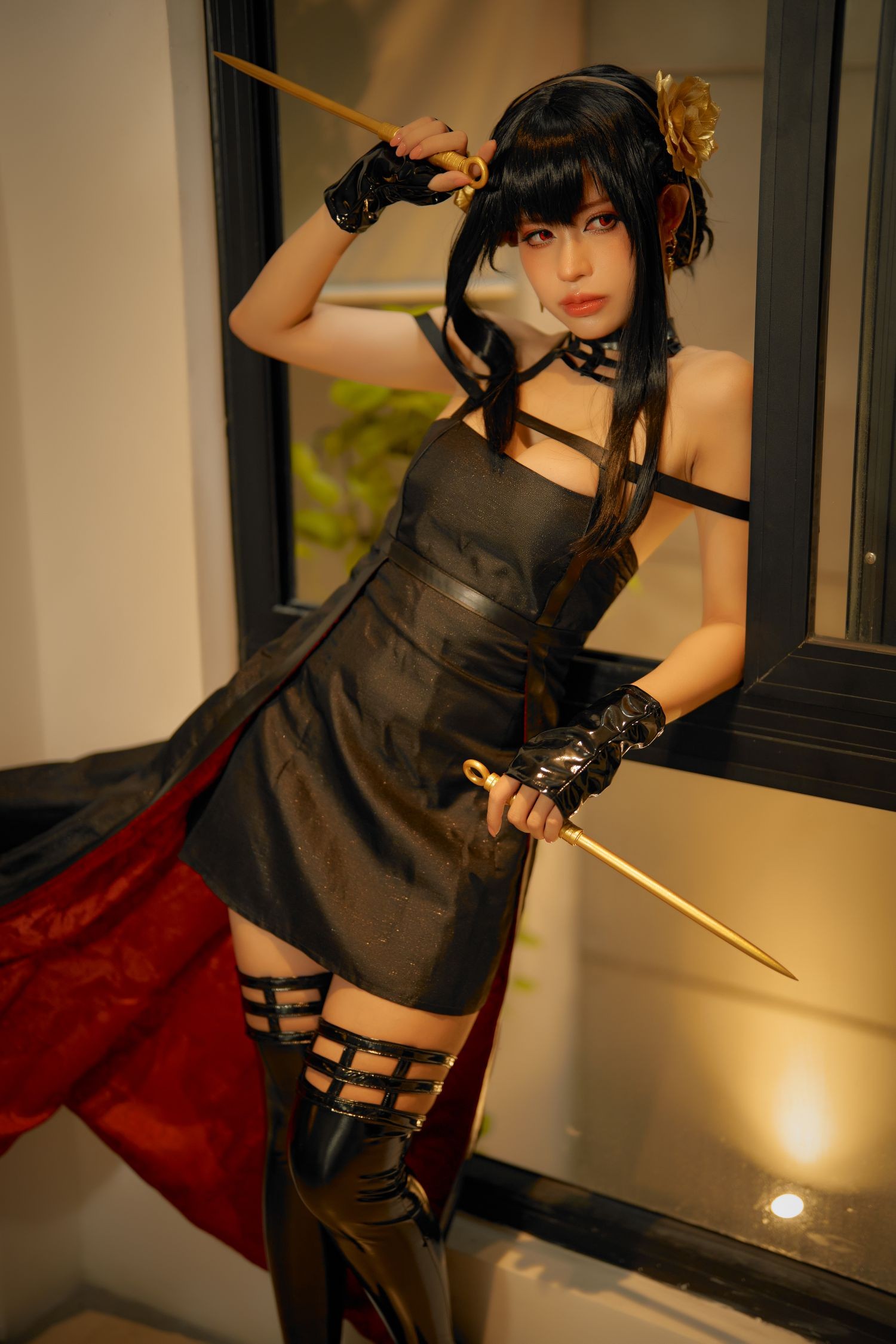 美女动漫博主 PingPing 性感Cosplay写真 Yor (8)