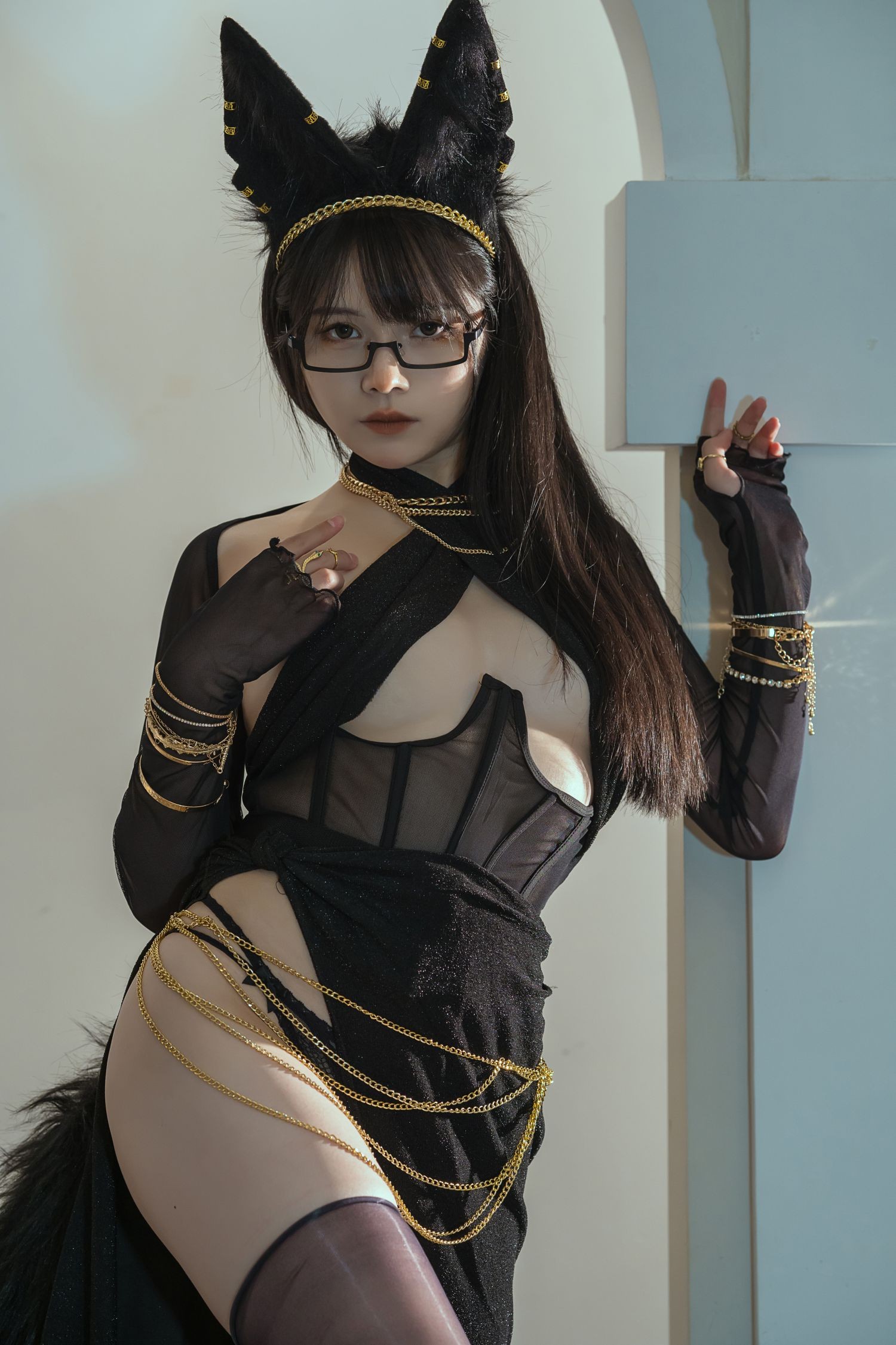 美女动漫博主七月喵子性感Cosplay写真幻想兽娘集 日食篇 (51)