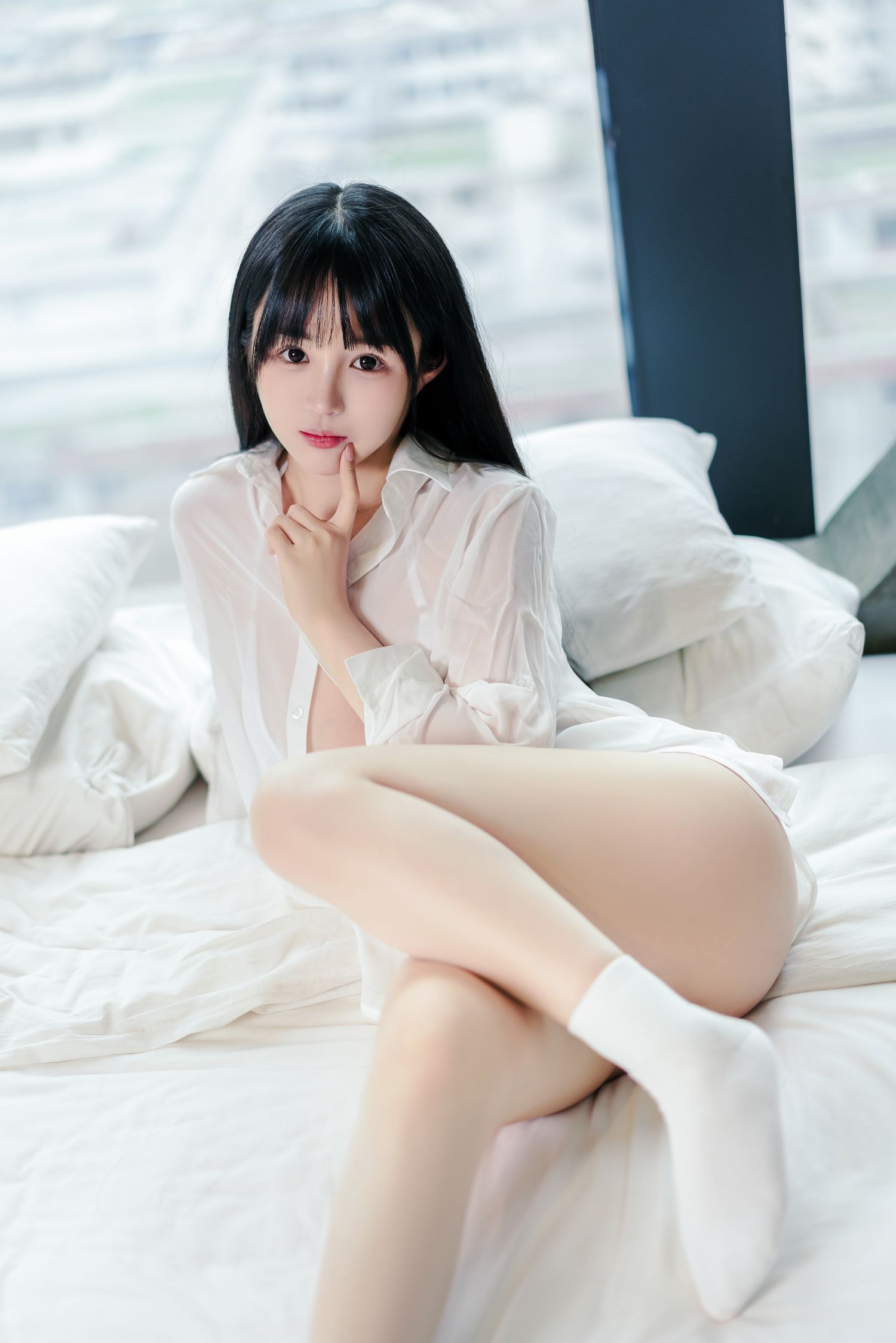 美女动漫博主桜井宁宁性感Cosplay写真男友衬衫 (10)