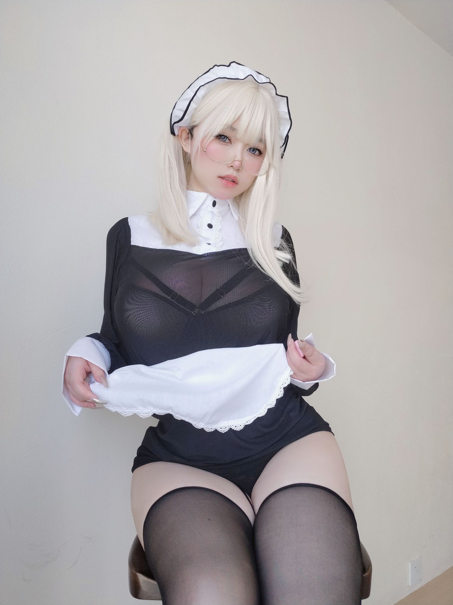 美女动漫博主女主K性感Cosplay写真主人的女仆 (14)