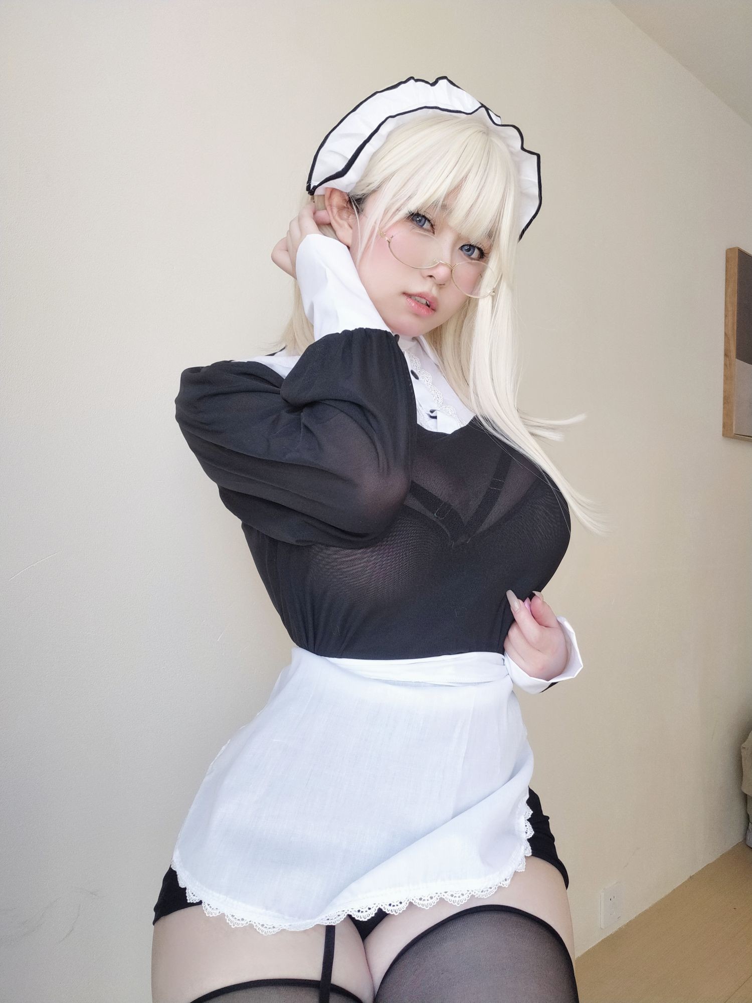 美女动漫博主女主K性感Cosplay写真主人的女仆 (4)