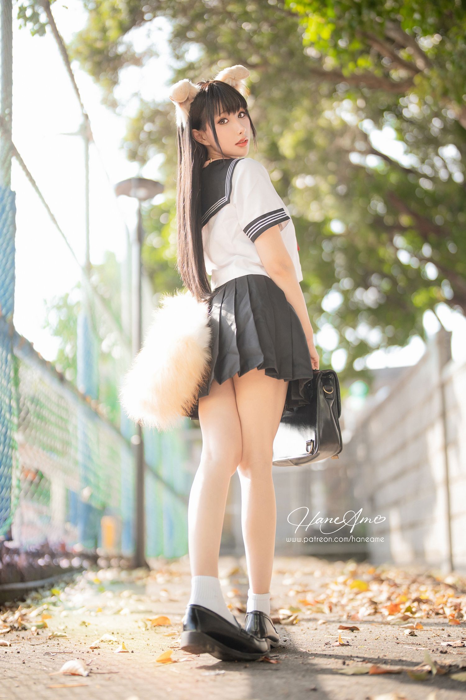 美女动漫博主 Hane Ame 雨波性感Cosplay写真 Original Shiba JK 柴犬學妹 (21)