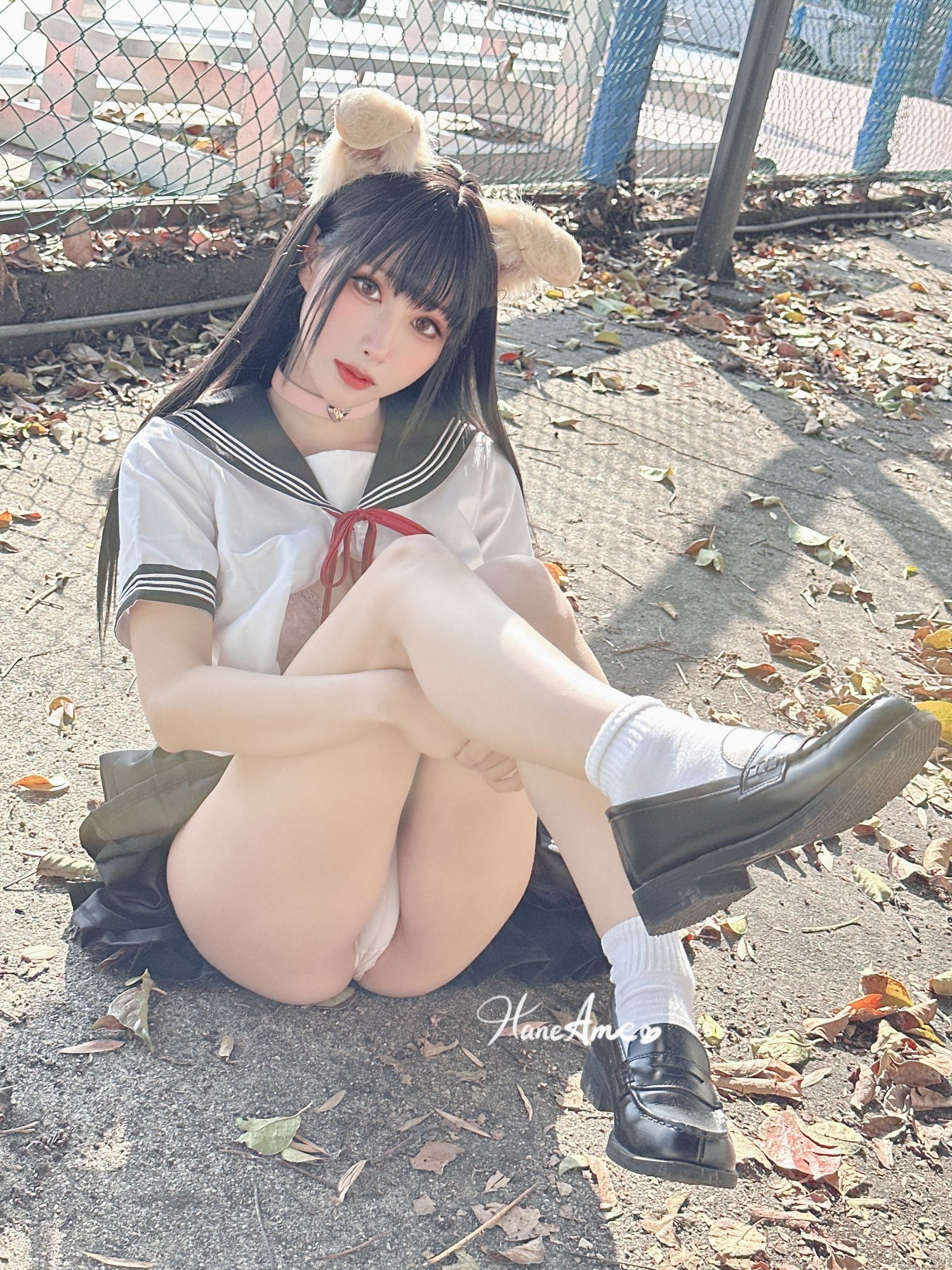 美女动漫博主 Hane Ame 雨波性感Cosplay写真 Original Shiba JK 柴犬學妹 (44)