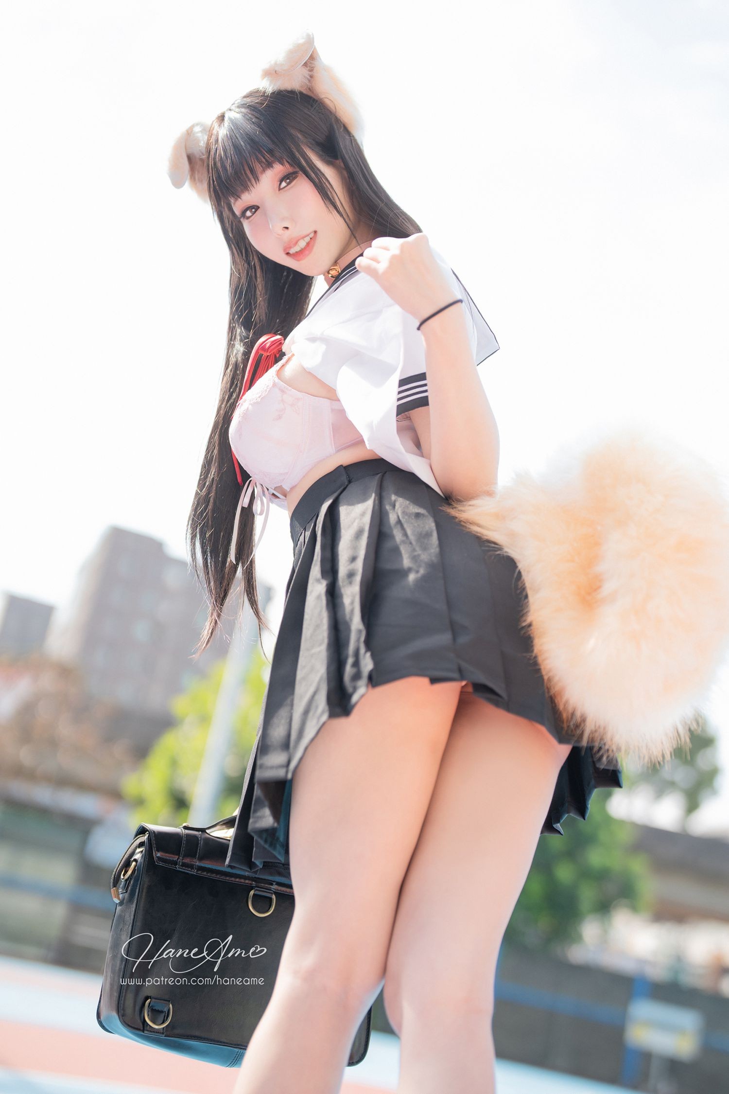 美女动漫博主 Hane Ame 雨波性感Cosplay写真 Original Shiba JK 柴犬學妹 (18)