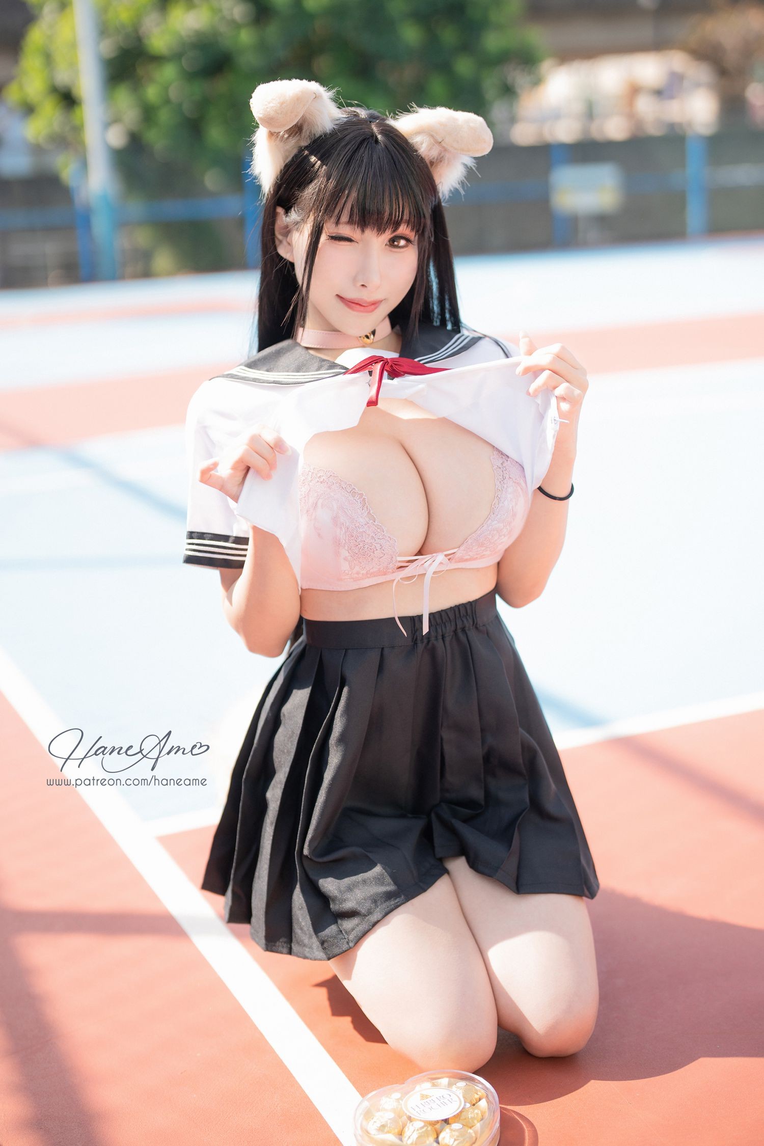 美女动漫博主 Hane Ame 雨波性感Cosplay写真 Original Shiba JK 柴犬學妹 (4)