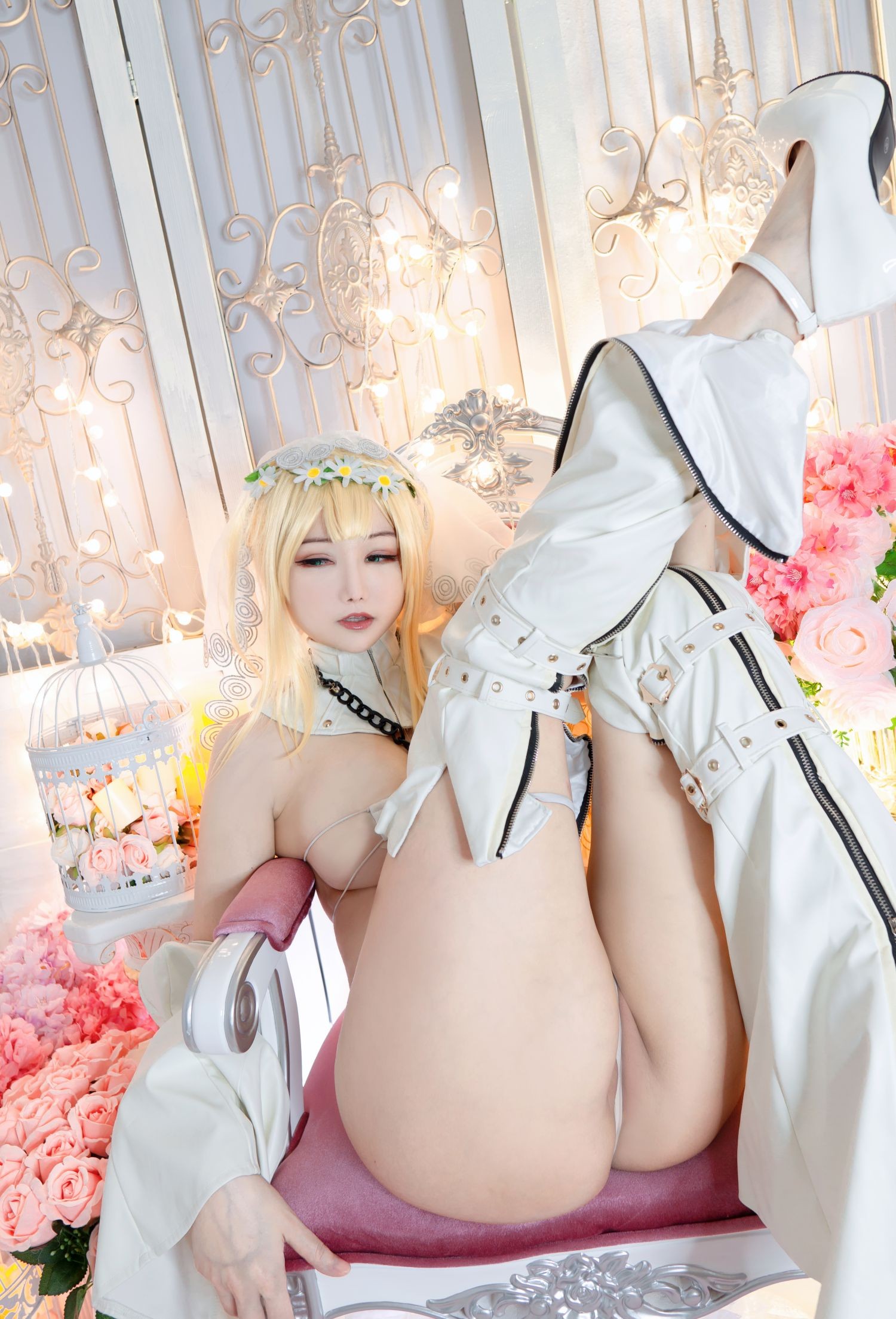 美女动漫博主 Kitkat Cosplay 9 性感Cosplay写真 Nero Bride Mini Bikini (14)