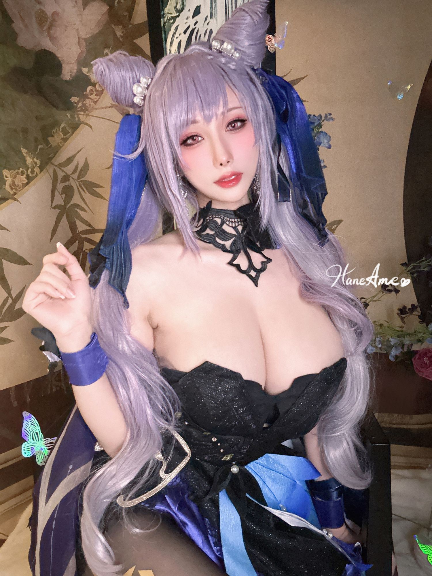 美女动漫博主雨波性感Cosplay写真 GenshinImpact 刻晴 (11)