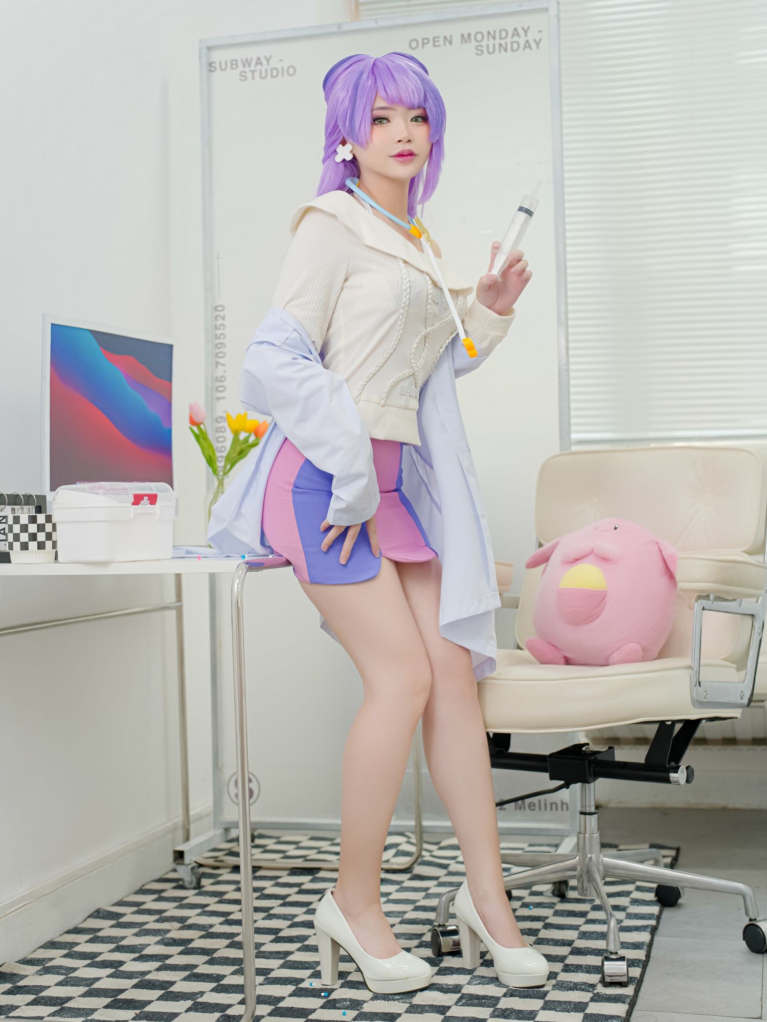 美女动漫博主 ZinieQ 性感Cosplay写真 Miriam Pokemon (12)