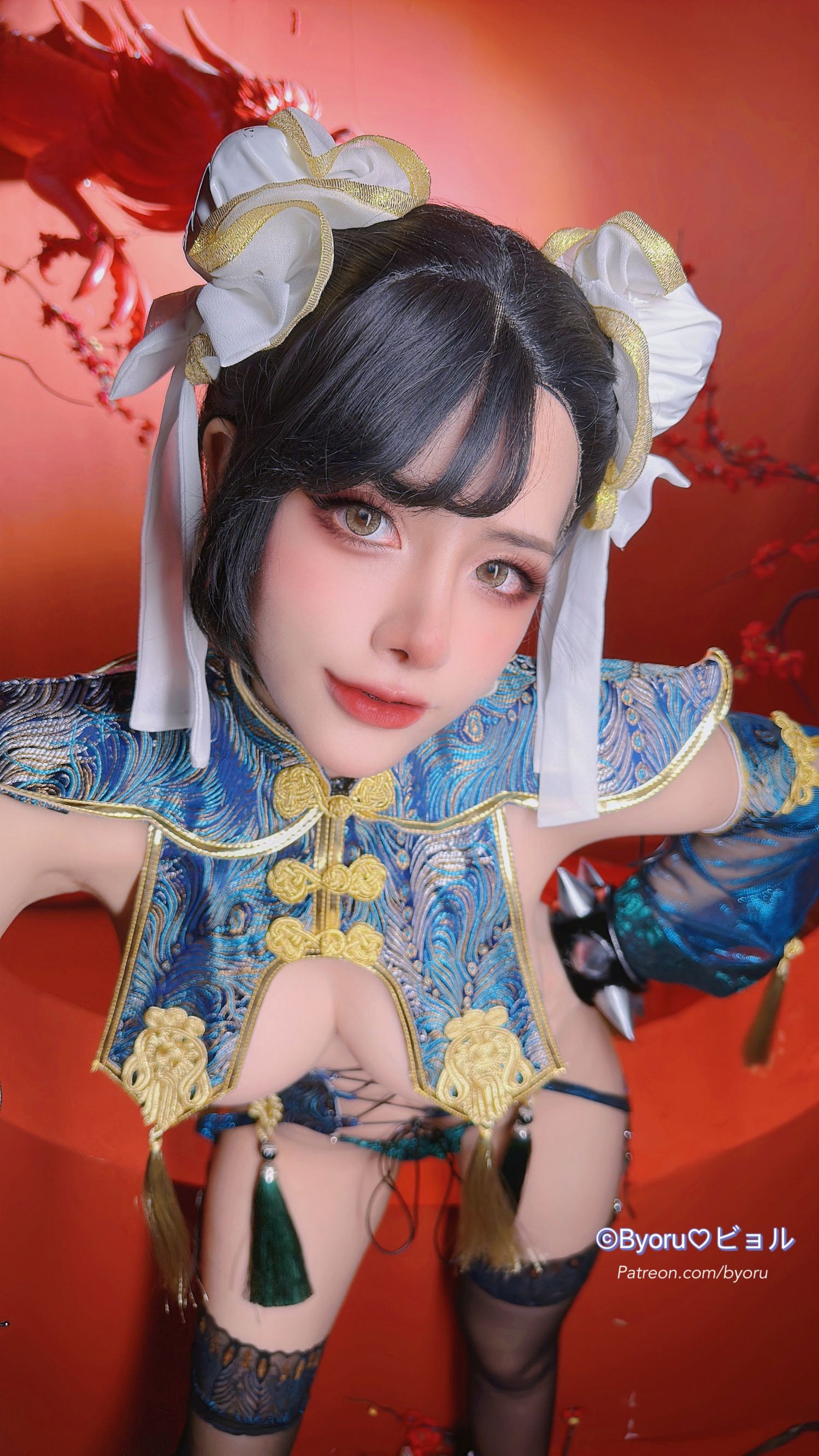 美女动漫博主 Byoru 性感Cosplay写真 Chun Li (6)