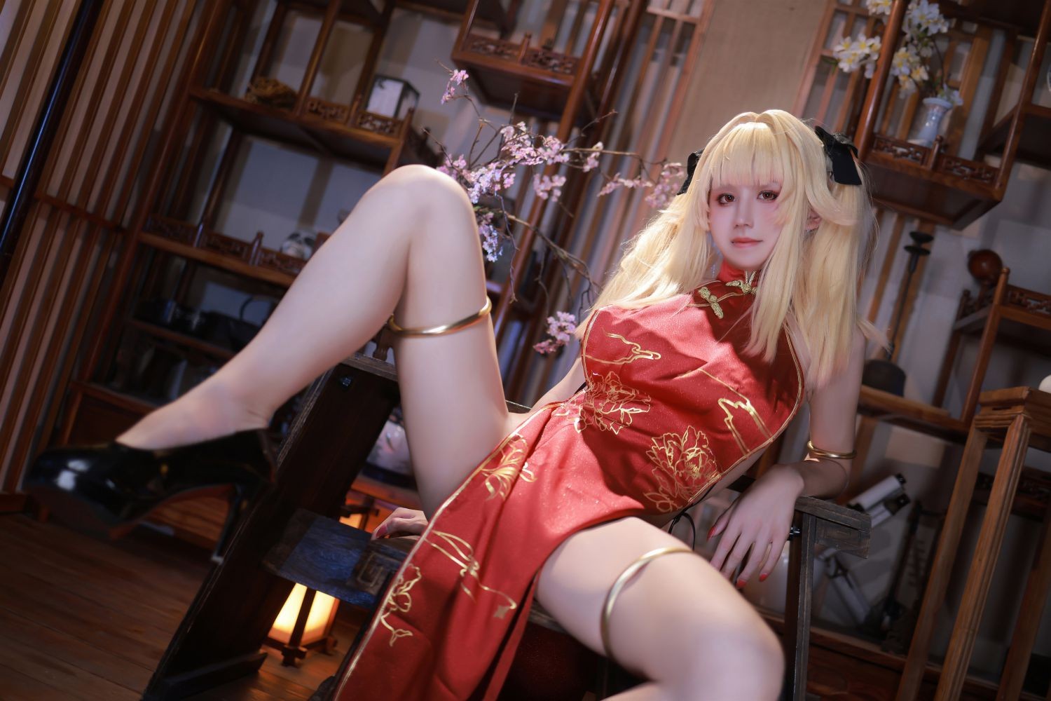 美女动漫博主桜满三时性感Cosplay写真萌姬联合 旗袍 (4)