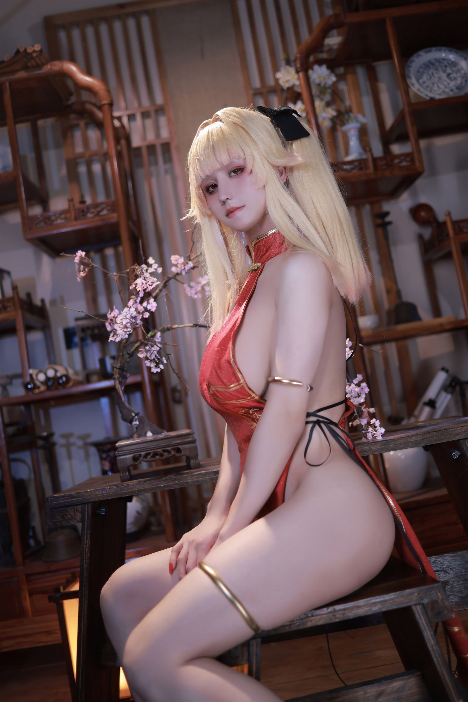 美女动漫博主桜满三时性感Cosplay写真萌姬联合 旗袍 (2)