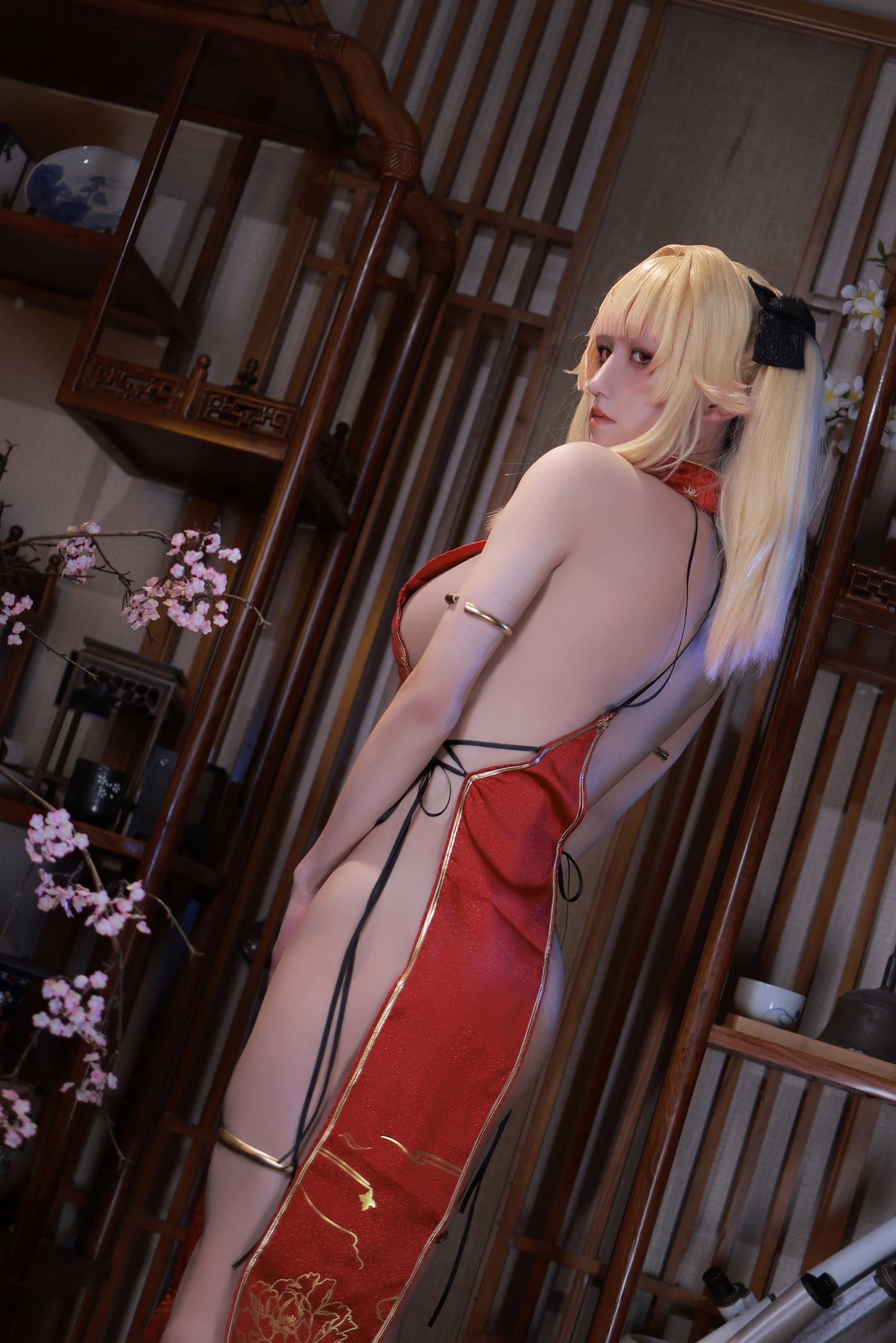 美女动漫博主桜满三时性感Cosplay写真萌姬联合 旗袍 (10)