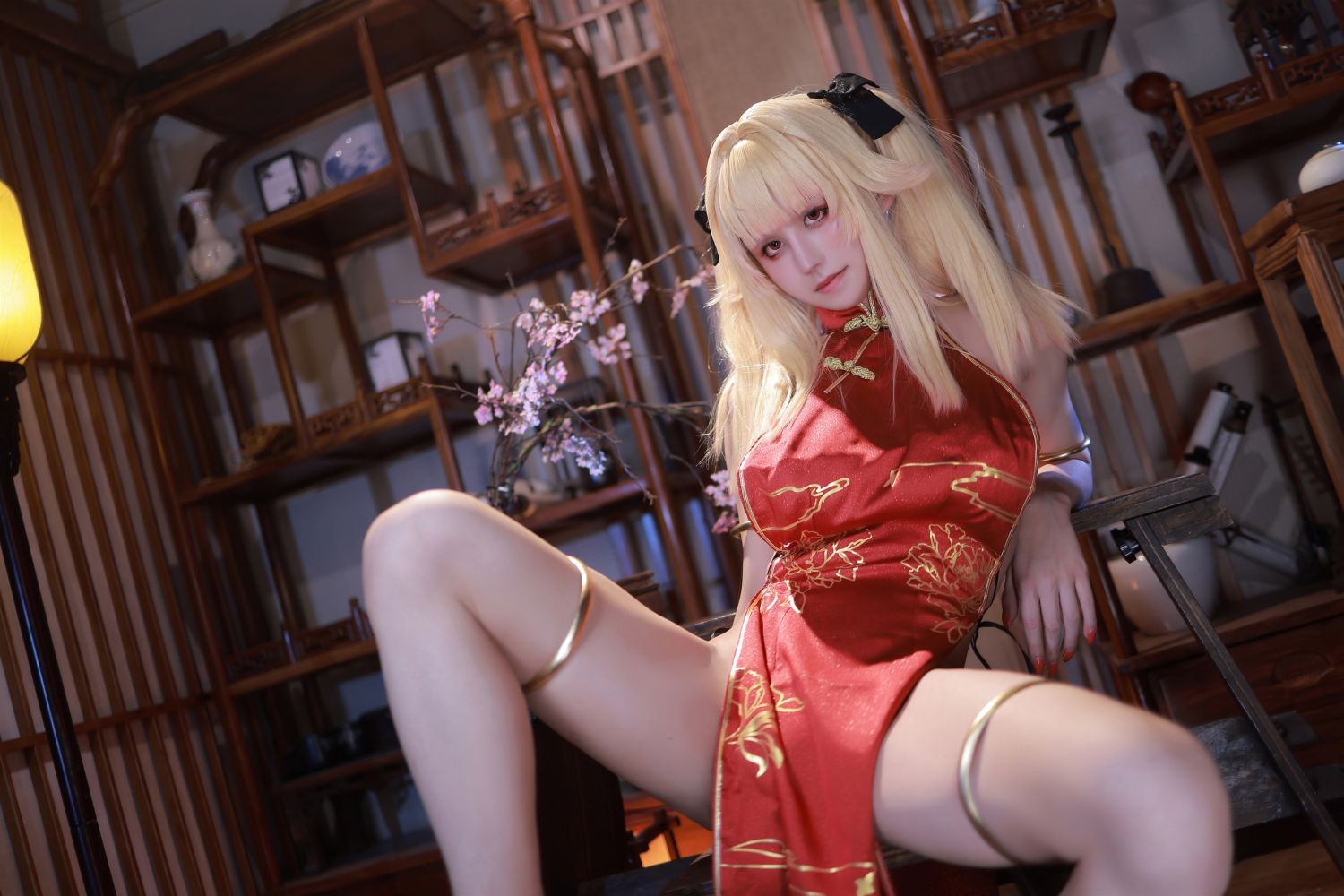 美女动漫博主桜满三时性感Cosplay写真萌姬联合 旗袍 (3)