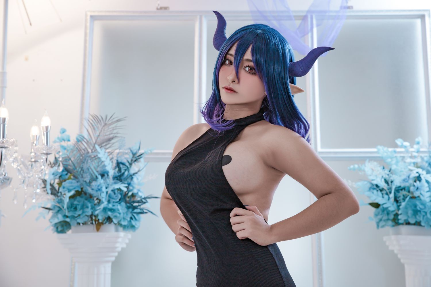 美女动漫博主洛璃LoLiSAMA性感Cosplay写真维尔梅 (4)