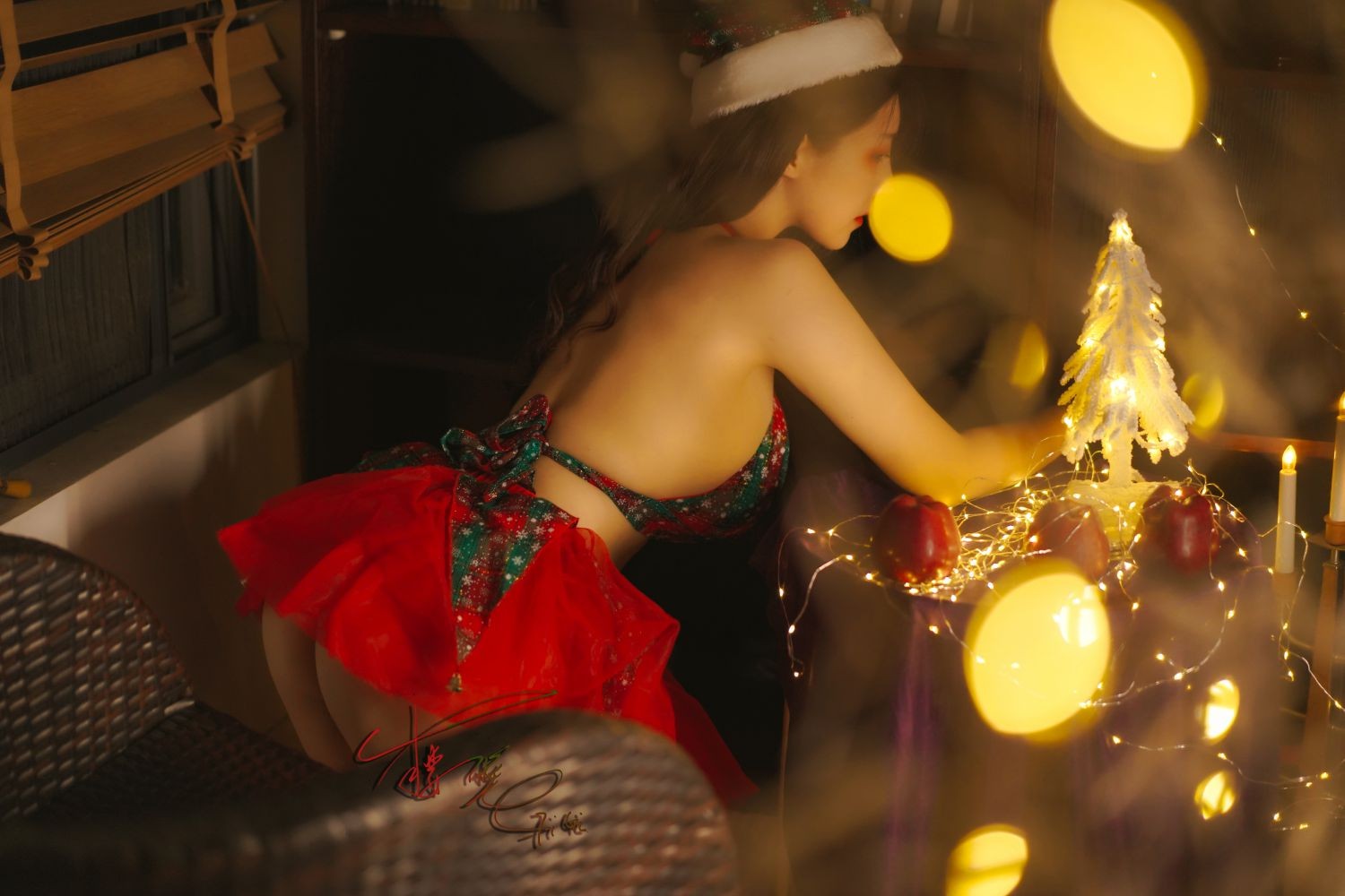 美女动漫博主樱晚gigi性感Cosplay写真 Christmas Day (14)