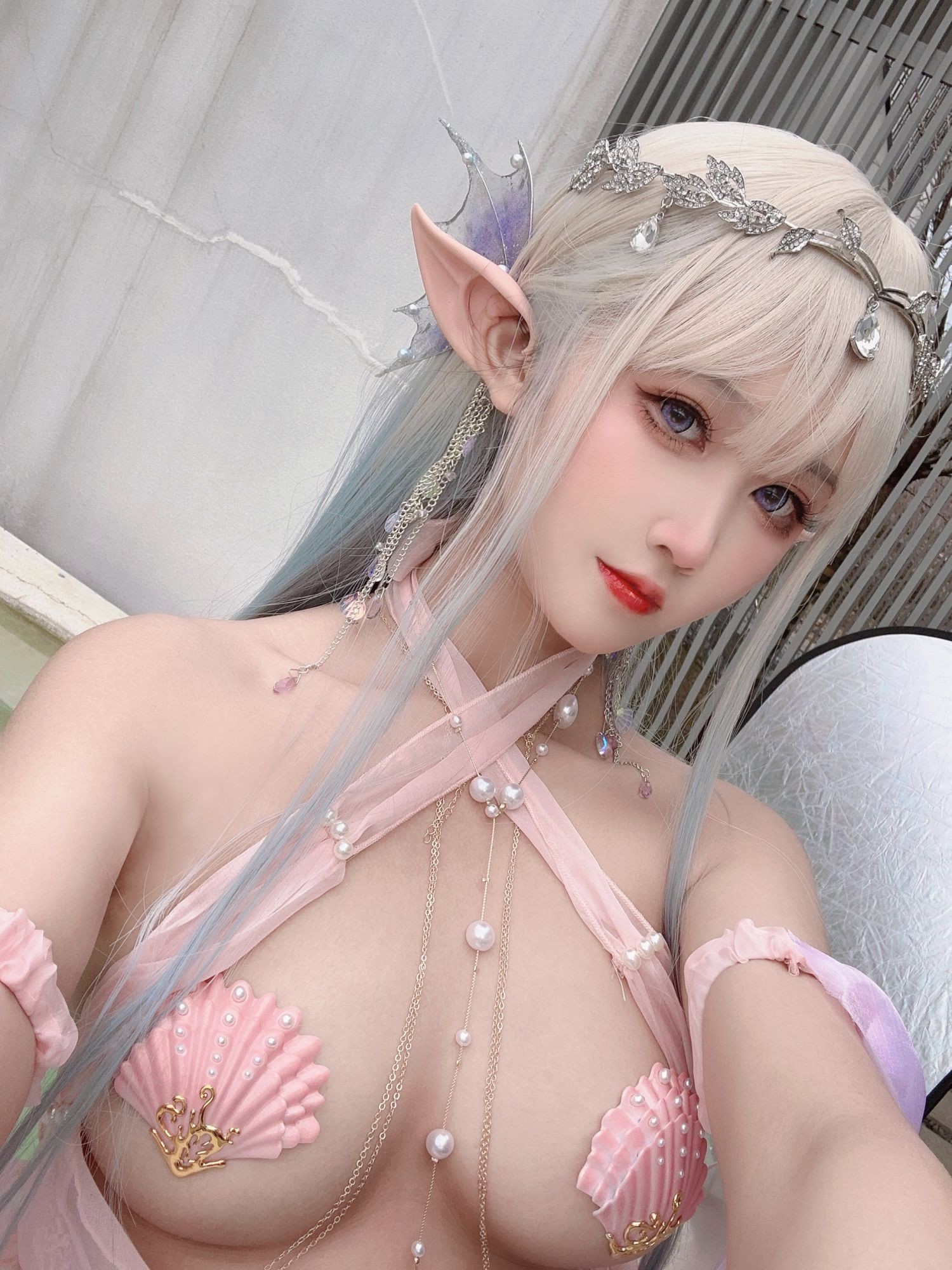 美女动漫博主三度69性感Cosplay写真温泉美人鱼 (17)